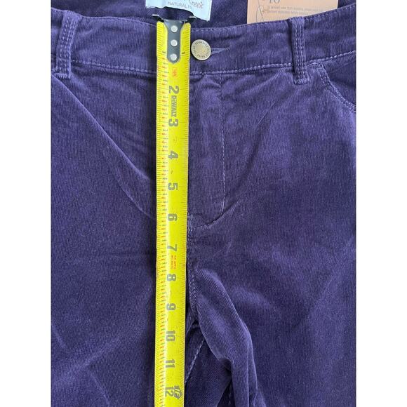 NWT Coldwater Creek Natural Fit Bootcut Leg Purple Corduroy Pants Women Size 10 - Picture 6 of 7